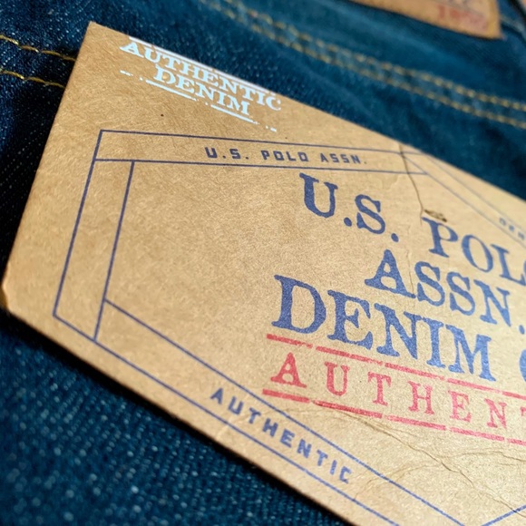 uspa POLO dark wash denim - Picture 1 of 5